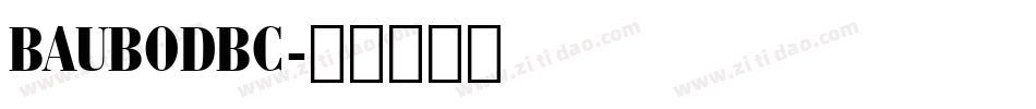BAUBODBC字体转换