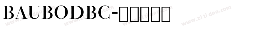 BAUBODBC字体转换