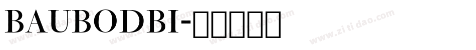 Baubodbi字体转换