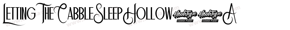 LettingTheCabbleSleepHollow-6AKY字体转换
