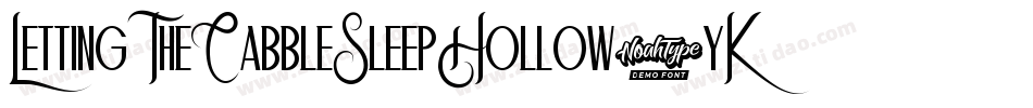 LettingTheCabbleSleepHollow-yKMY字体转换