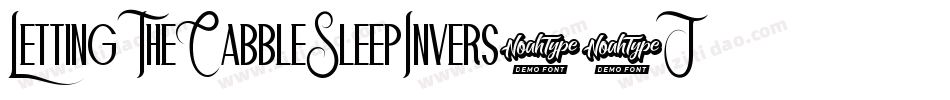 LettingTheCabbleSleepInvers-9JwK字体转换