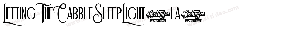 LettingTheCabbleSleepLight-la3d字体转换