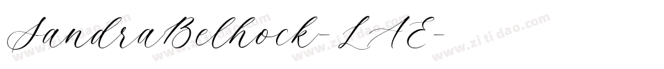 SandraBelhock-7LAE字体转换