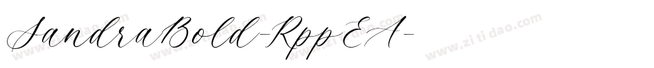 SandraBold-RppEA字体转换