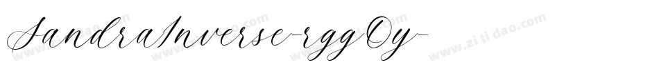 SandraInverse-rggOy字体转换