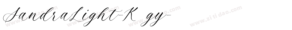 SandraLight-K77gy字体转换