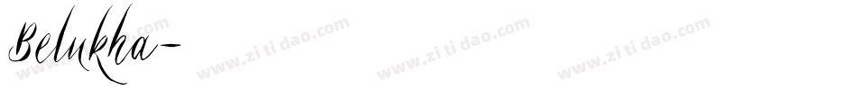 Belukha字体转换