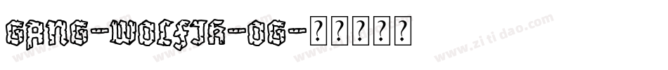 Gang-Wolfik-OG字体转换