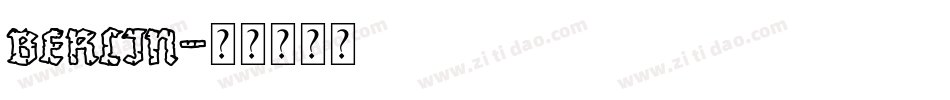 berlin字体转换