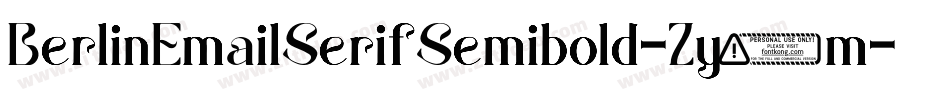 BerlinEmailSerifSemibold-Zy1m字体转换