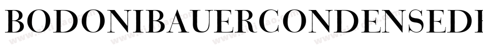 BodoniBauerCondensedBQ-Medium字体转换