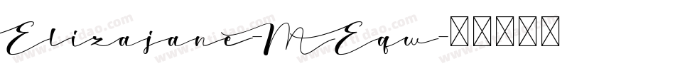 Elizajane-MEqw字体转换