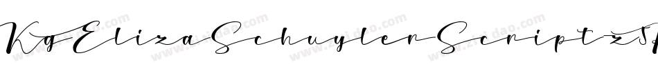 KgElizaSchuylerScript-z5P1字体转换 KgElizaSchuylerScript-z5P1字体转换