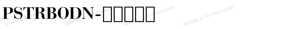 PSTRBODN字体转换