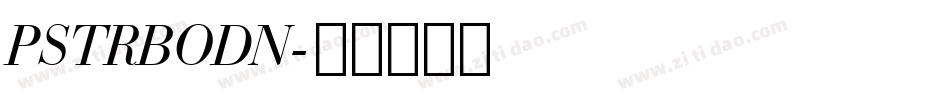 PSTRBODN字体转换