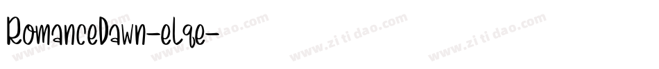 RomanceDawn-eLqe字体转换