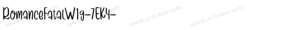 RomanceFatalW1g-7EK4字体转换