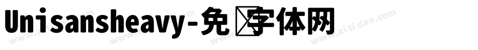 Unisansheavy字体转换