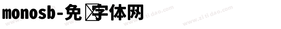 monosb字体转换