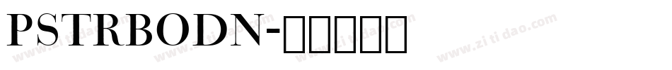 PSTRBODN字体转换