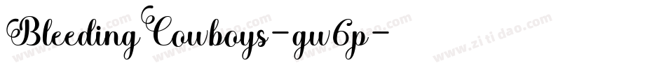 BleedingCowboys-gw6p字体转换