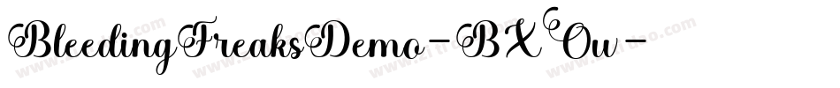 BleedingFreaksDemo-BXOw字体转换