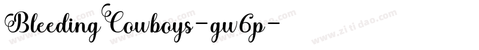 BleedingCowboys-gw6p字体转换