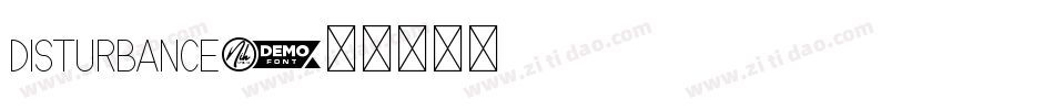 Disturbance字体转换