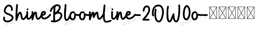 ShineBloomLine-2OW0o字体转换