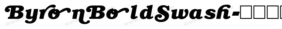 ByronBoldSwash字体转换