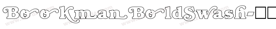 BookmanBoldSwash字体转换