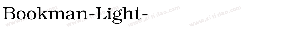Bookman-Light字体转换