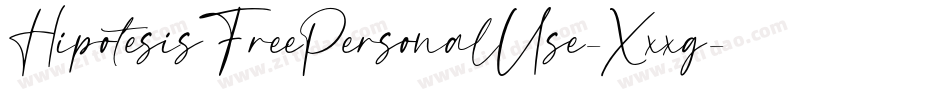HipotesisFreePersonalUse-Xxxg字体转换