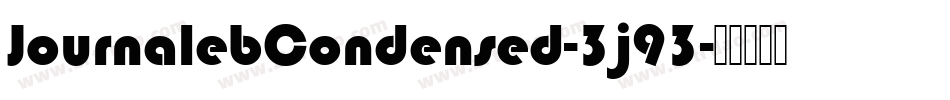 JournalebCondensed-3j93字体转换