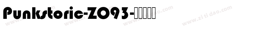 Punkstoric-ZO93字体转换