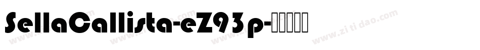 SellaCallista-eZ93p字体转换