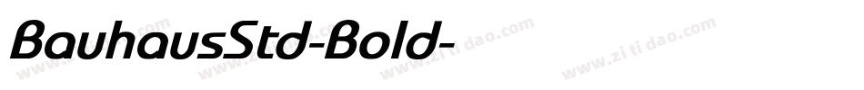BauhausStd-Bold字体转换