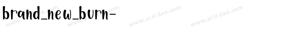 brand_new_burn字体转换