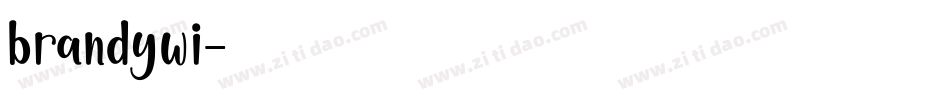 brandywi字体转换