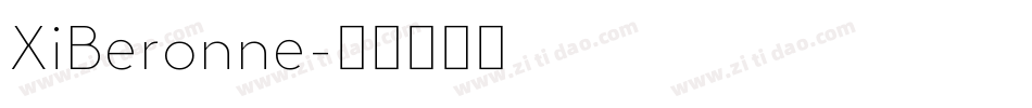 XiBeronne字体转换