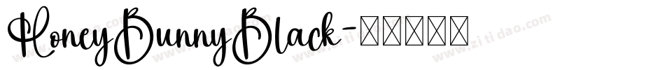 HoneyBunnyBlack字体转换