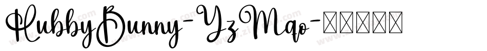 HubbyBunny-YzMqo字体转换
