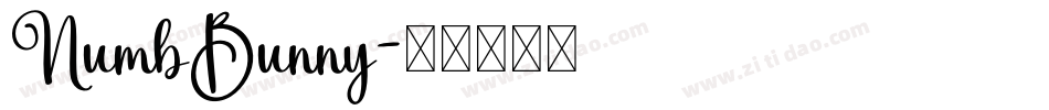 NumbBunny字体转换