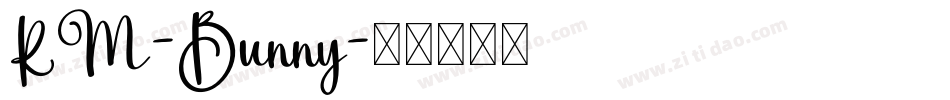 RM-Bunny字体转换