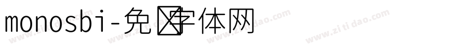 monosbi字体转换