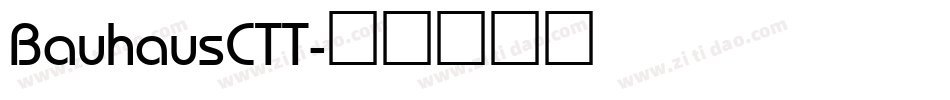 BauhausCTT字体转换