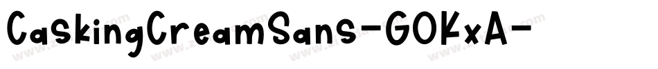 CaskingCreamSans-GOKxA字体转换