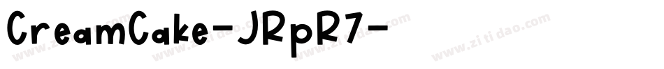 CreamCake-JRpR7字体转换