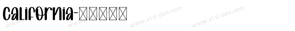 California字体转换
